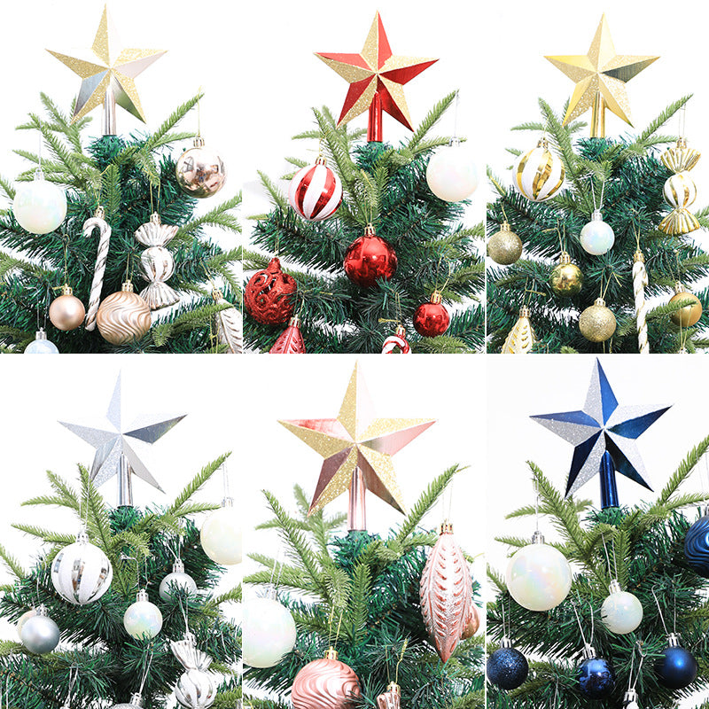 Christmas ball combination set Christmas tree decoration props combination 40pcs combination of multiple Christmas ball