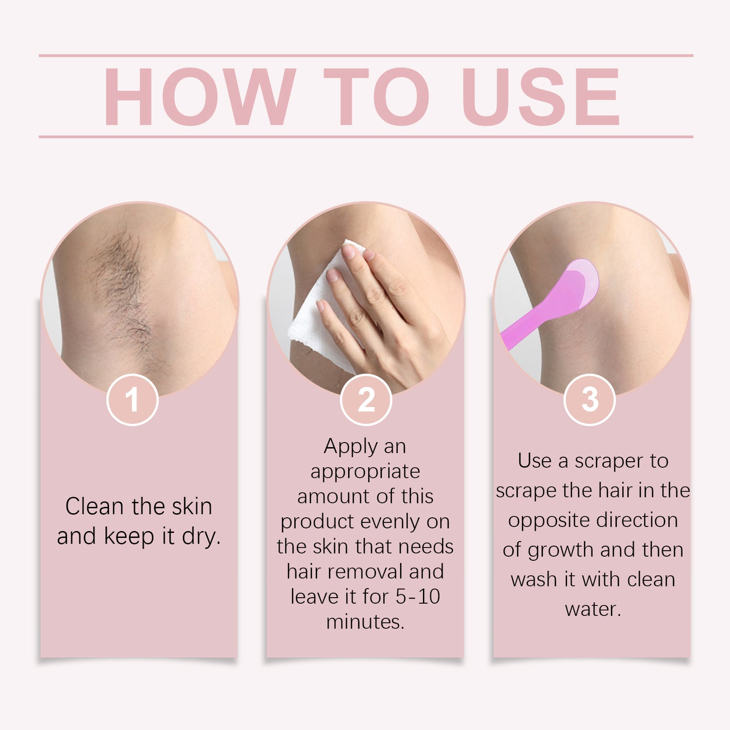 OceAura Nourishing Skin Hair Removal Cream, Gentle Non-Irritating Clean Body Skin Smooth Hair Removal Cream