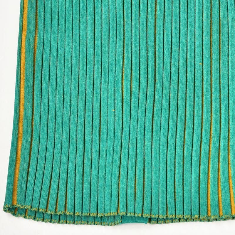 Early Autumn New Women's Ribbed Knitted Cardigan Niche Long-Sleeved Hundred Pit Stripes Thin V-Neck Cardigan Tops