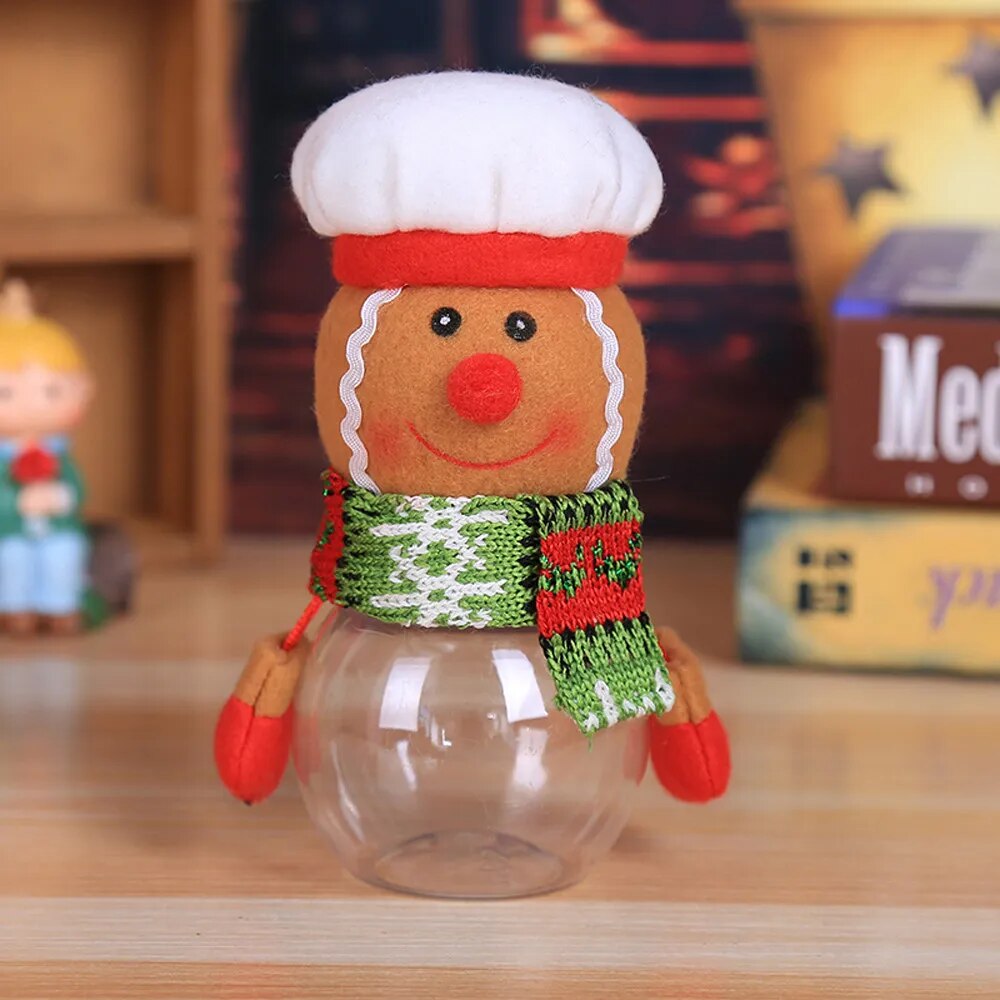 Christmas Pendant Gift Bags Candy Jar Storage Bottle Santa Bag Sweet Christmas Candy Bag Boxes