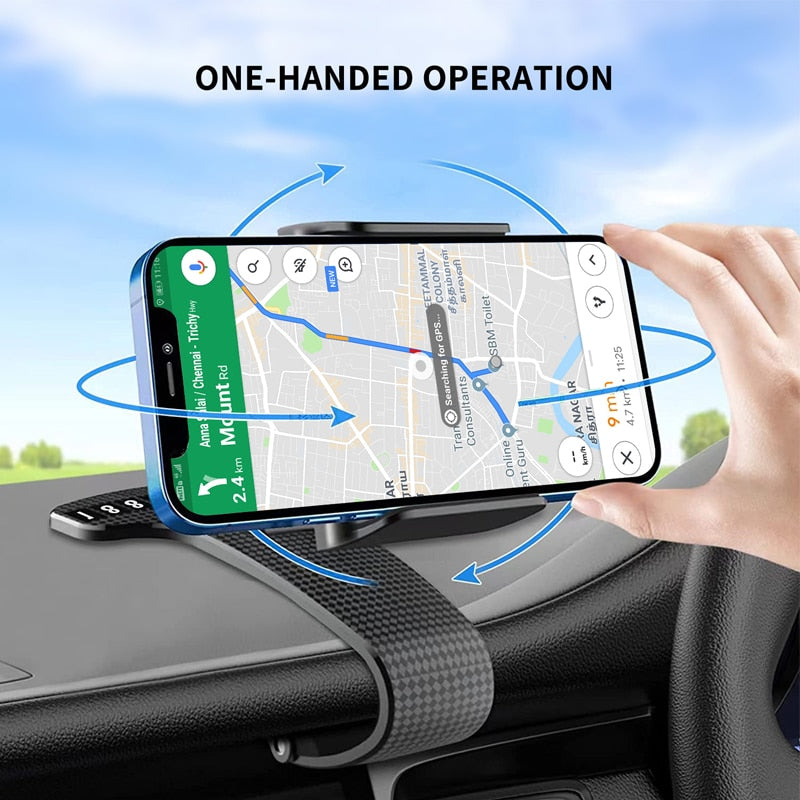 XMXCZKJ Universal Mobile Phone Accessorie Car Clip Phone Holder Rotatable GPS Dashboard Cell Phone Holder Mount Stand for Xiaomi