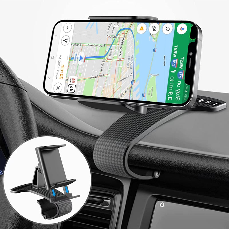 XMXCZKJ Universal Mobile Phone Accessorie Car Clip Phone Holder Rotatable GPS Dashboard Cell Phone Holder Mount Stand for Xiaomi