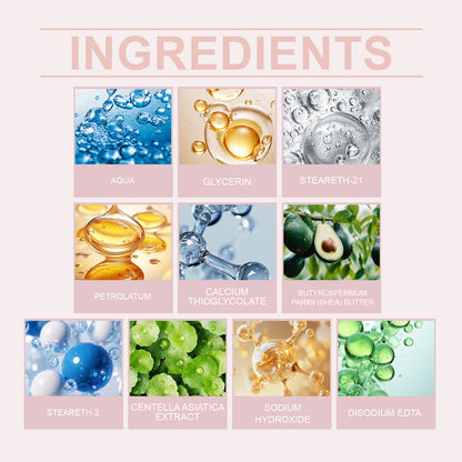 OceAura Nourishing Skin Hair Removal Cream, Gentle Non-Irritating Clean Body Skin Smooth Hair Removal Cream