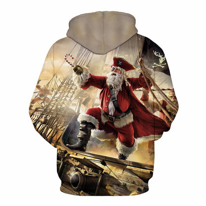 Santa Claus 3d Print Sweatshirt Hoodies