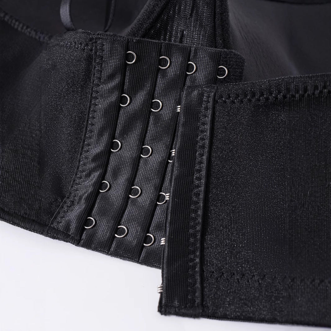 Sexy Black Bralette with Shell and Flower Decorations