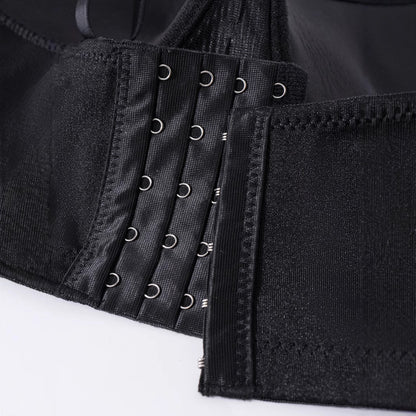 Sexy Black Bralette with Shell and Flower Decorations