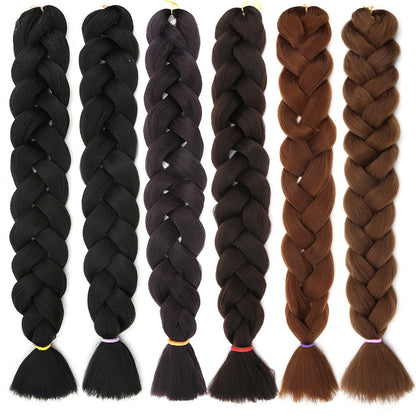 African Chemical Fiber Wig Large Braid Jumbo Braid Hair Dirty Braid High Temperature Yakis Braid