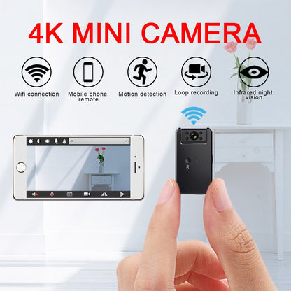 4K Mini Camera WiFi  Smart Wireless Camcorder IP Hotspot HD Night Vision Video Micro Small Cam Motion Detection Vlog Espia