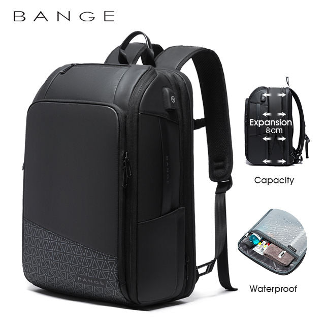 New Backpack Business Casual Backpack Fashion Large Capacity USB Oxford Cloth Backpack Men's Backpack