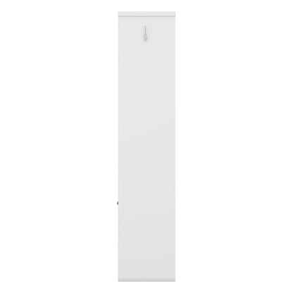 Multi-functional Hall Tree with Storage Shelves Drawers Cabinet Elegant Hallway Shoe Cabinet with Bench Modern Coat Rack White