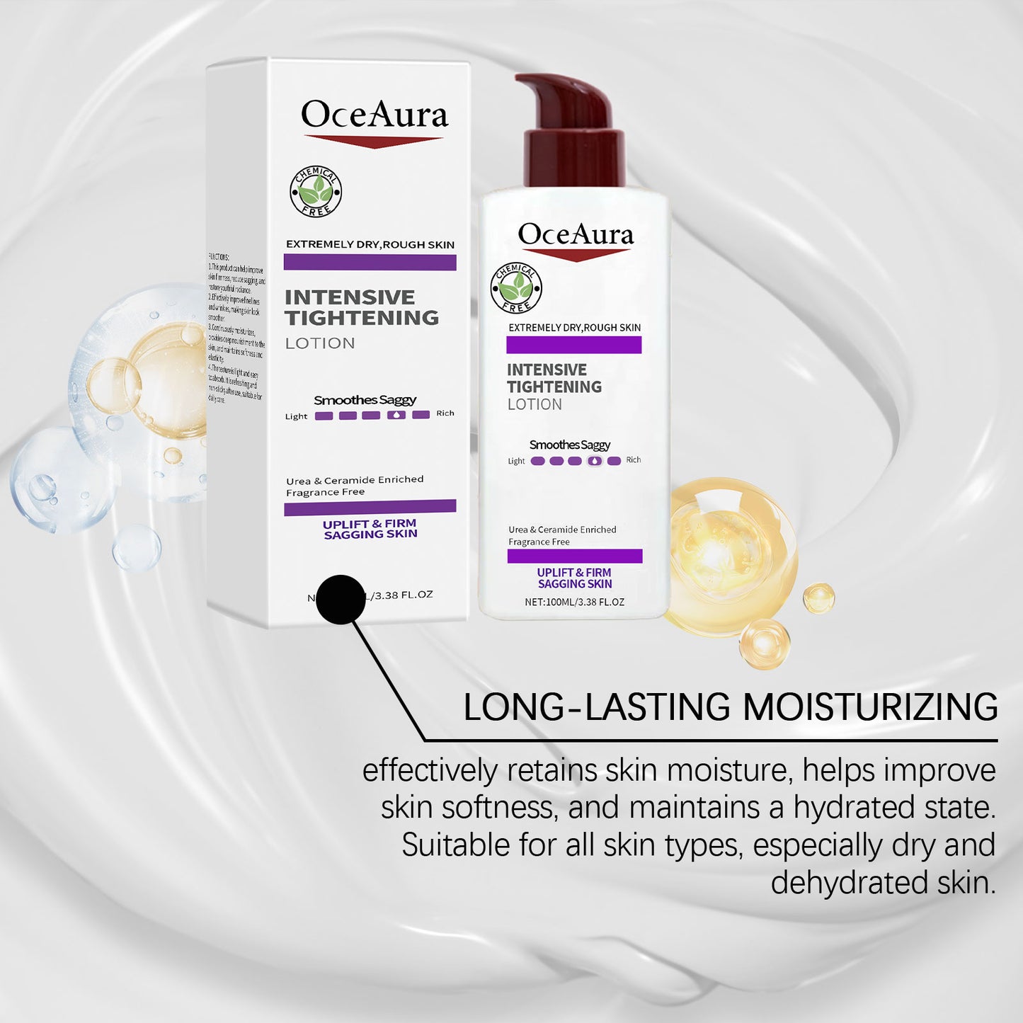 Oceaura Nourishing Face Cream, Day And Night Repair Tender Skin Moisturizing And Moisturizing Law Line Moisturizing Creamy Light Line Face Cream