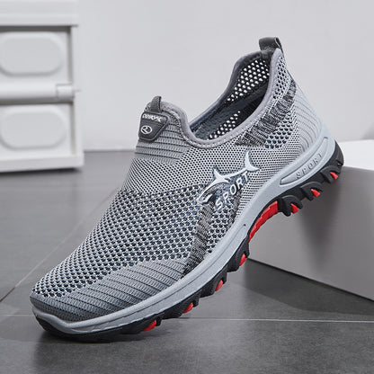 New Men's Casual Shoes, Comfortable and Breathable Sports Shoes, Slip-On Dad Shoes, Soft Sole Cloth Shoes