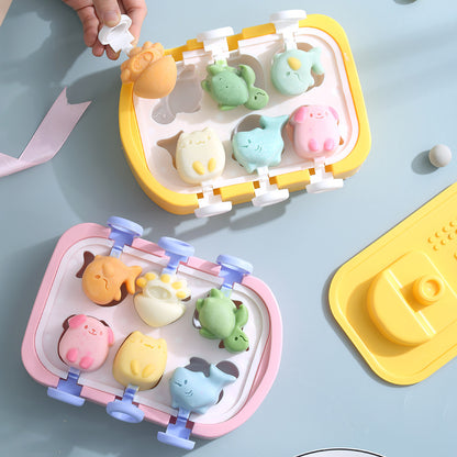 INS Small Boat Silicone Ice Mold DIY Children's Homemade Ice Cream Mold Ice Cream Popsicle Mold