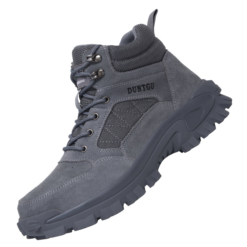 Safety Shoes Anti-Smashing Anti-Piercing Steel Toed Men's Shoes Wear-Resistant Anti Skid Boots Plus Velvet Work Shoes