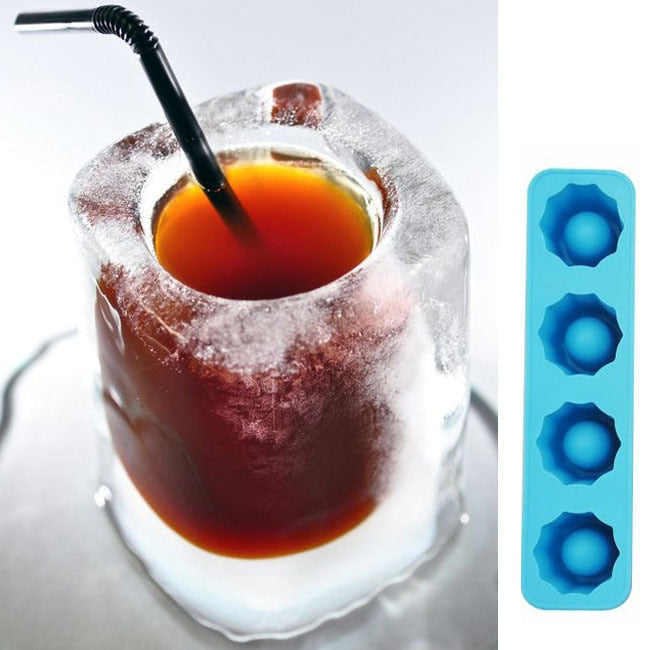 Ice Cube Tray Mold Makes Shot Glasses Ice Mould  Ice Tray Summer Drinking Tool Ice Shot Glass Mold