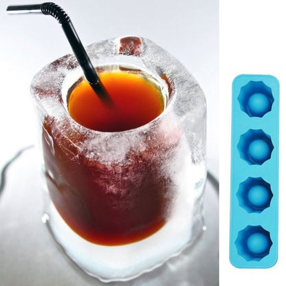 Ice Cube Tray Mold Makes Shot Glasses Ice Mould  Ice Tray Summer Drinking Tool Ice Shot Glass Mold