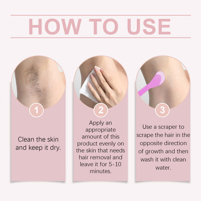 OceAura Nourishing Skin Hair Removal Cream, Gentle Non-Irritating Clean Body Skin Smooth Hair Removal Cream