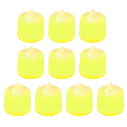 1PCS  Flameless Amber Candles Electronic Led Candle Light / Yellow Led Tea Lights / Romantic Home Love Decoration Candle Wax