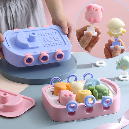 INS Small Boat Silicone Ice Mold DIY Children's Homemade Ice Cream Mold Ice Cream Popsicle Mold