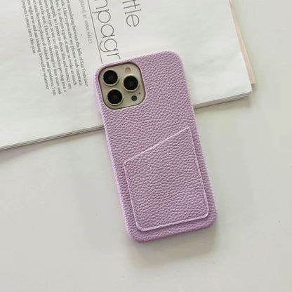 14Pro Plain Leather PU Card Slot Phone Case For iPhone13mini 11 12 Xsmax XR 78plus 6s  Half Cover Hard Body Protection