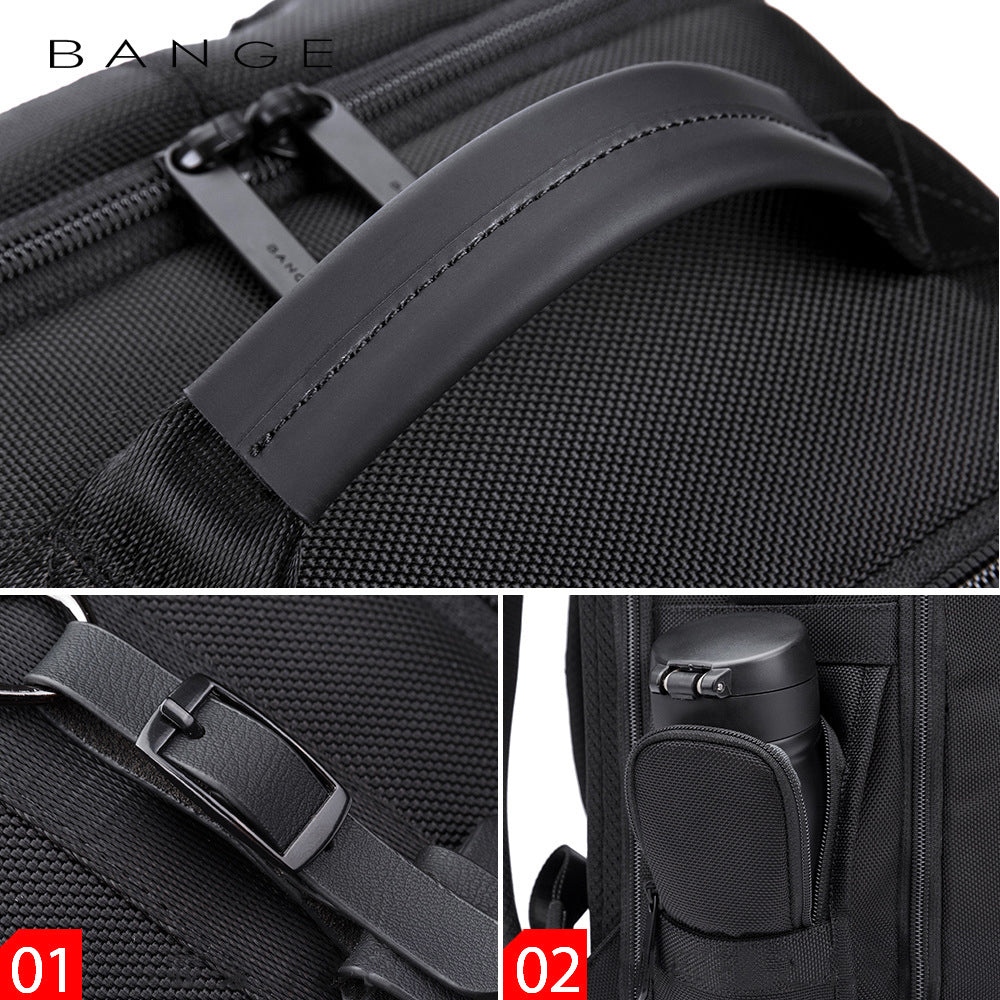 New Waterproof Men's Travel Backpack Oxford Cloth Business Men's Backpack College Student Computer School Bag