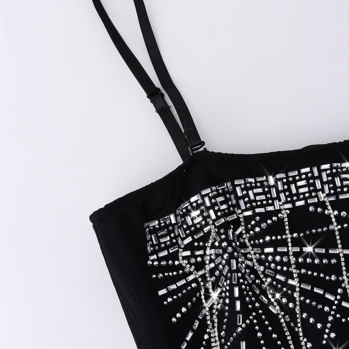 Luoqiu Country Strapless Dress Rhinestone Dress Sexy Style Women's Summer Dress