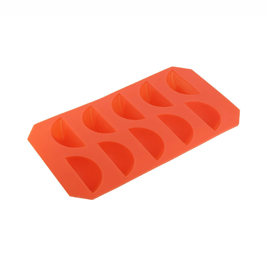 Silicone Lemon Ice Cube Tray Silicone Lemon Chocolate Mold 10-Compartment Lemon Ice Cube Tray Silicone Ice Cube Tray