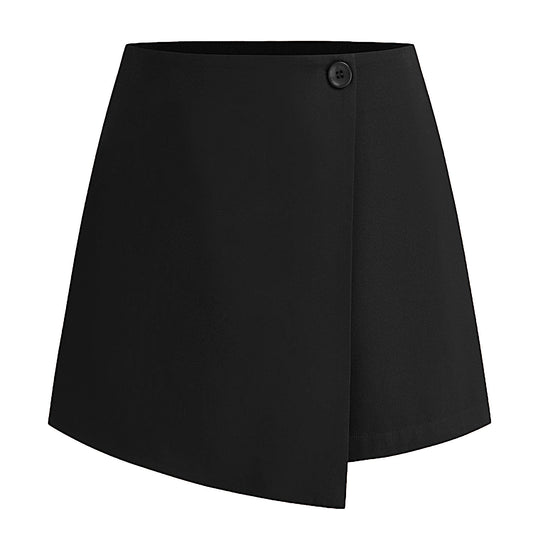 Women's irregular elastic half length skirt pants