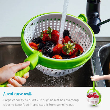 Salad Spinner Salad Rotator Kitchen Vegetable Rotator Vegetable Washing Dehydration Drain Basket