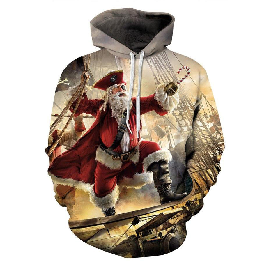 Santa Claus 3d Print Sweatshirt Hoodies