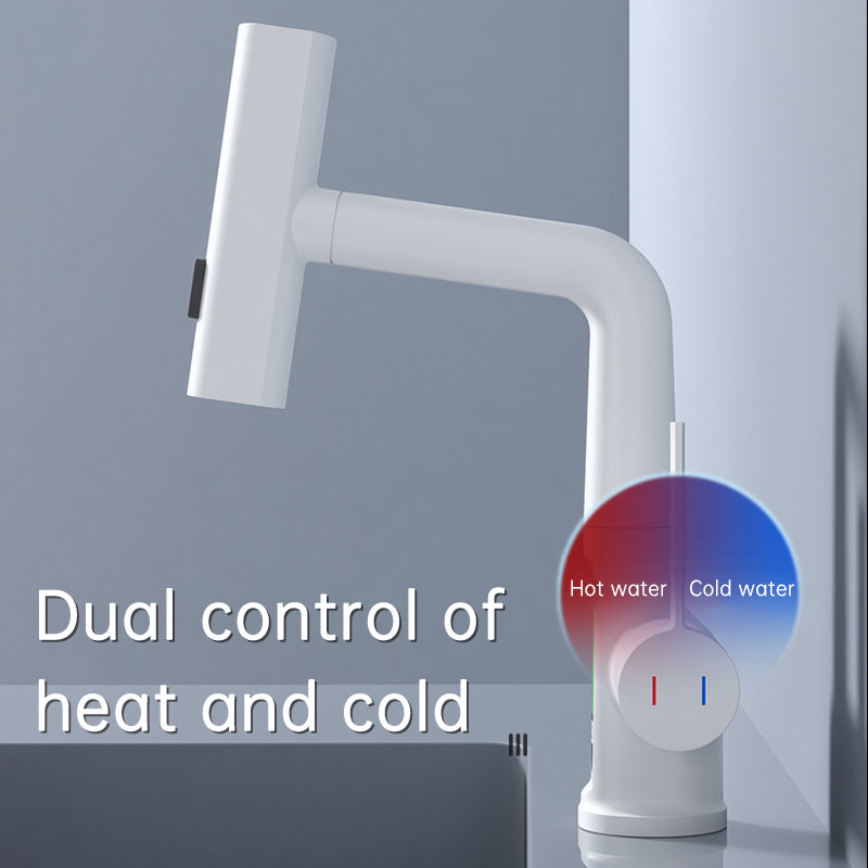 Faucet Pull-out Basin Faucet Temperature Digital Display Rotation