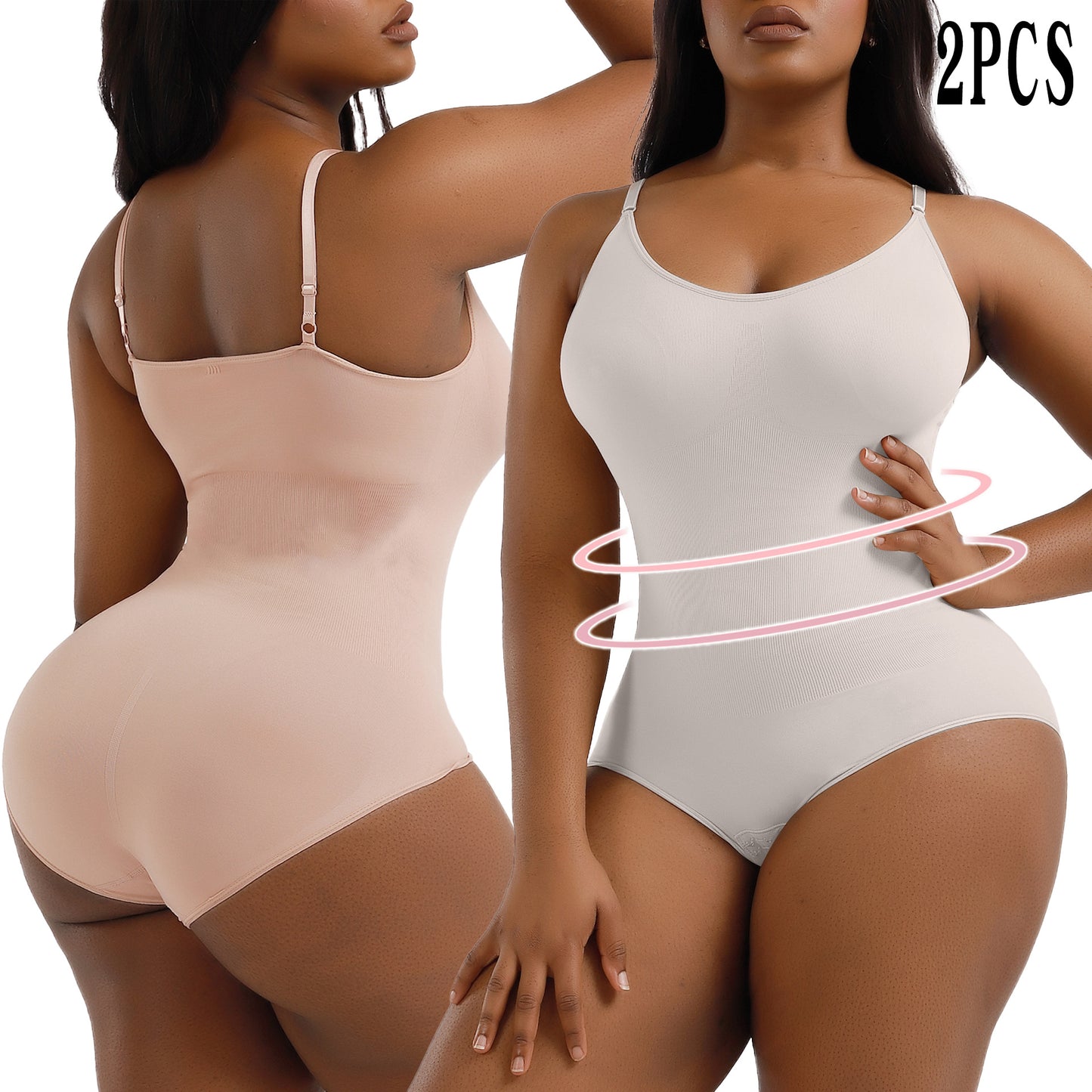 Body Shaper Seamless Bodysuit with Waist Trainer for Women