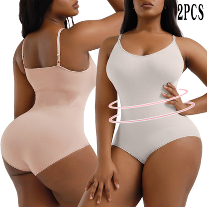 Body Shaper Seamless Bodysuit with Waist Trainer for Women