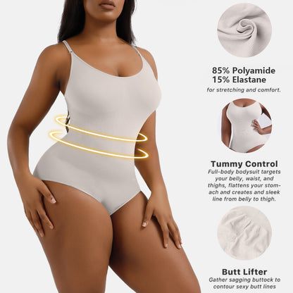 Body Shaper Seamless Bodysuit with Waist Trainer for Women