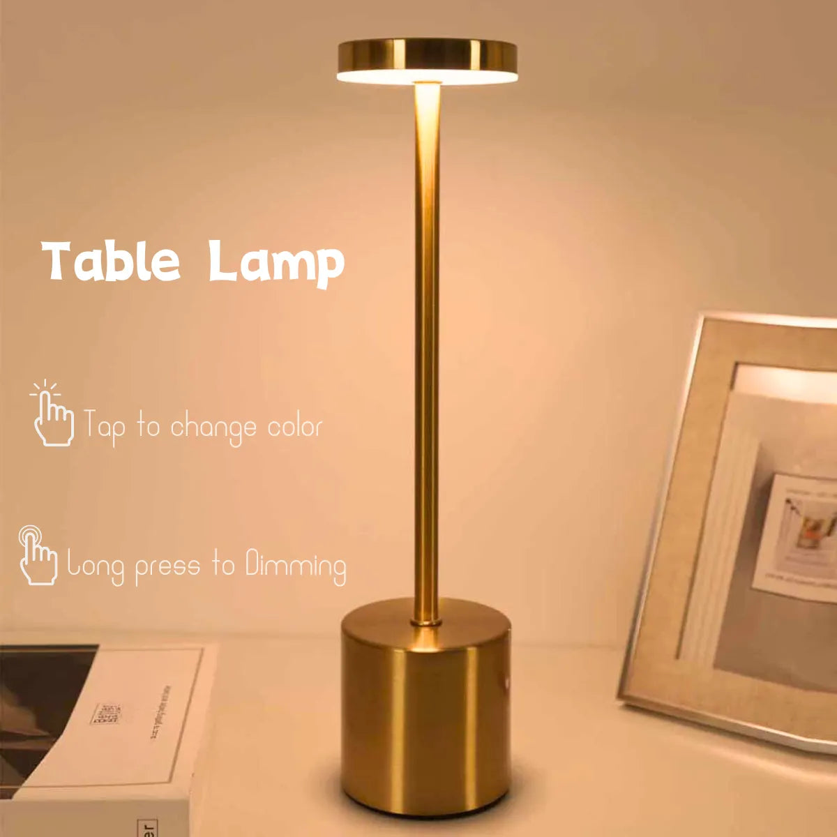 I-shaped desk lamp study room bedroom decoration minimalist tabletop small night light