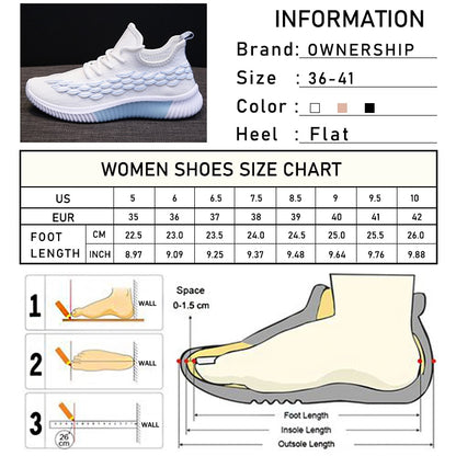 Women Sneakers Woman Running Shoes Female Vulcanized Women's Casual Flats Women Walking Shoes Ladies Summer Plus Size