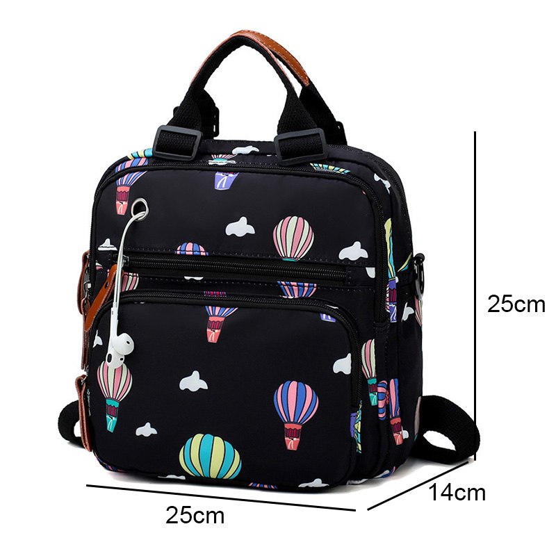 Baby Diaper Bag Mummy Maternity Travel Balloon Printing Backpack Large Capacity Newborn Nursing Milk Bottle Keep Warm Bag