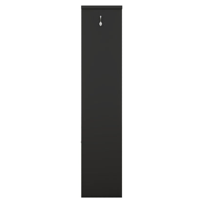 Multi-functional Hall Tree with Storage Shelves Drawers and Cabinet, Elegant Hallway Shoe Cabinet with Bench Modern Black