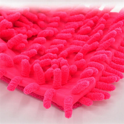 2 in 1 Ultrafine Fiber Chenille Microfiber Car Wash Glove Mitt Soft Mesh backing no scratch for Car Wash and Cleaning