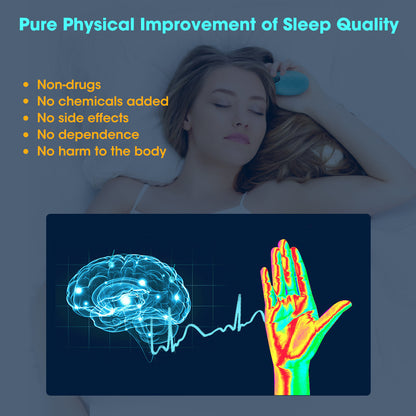 Microcurrent Pulse massage Stimulation Hypnosis Sleep Aid Insomnia Device CES Relieve Mental Eliminate Anxiety Child Adult Relax