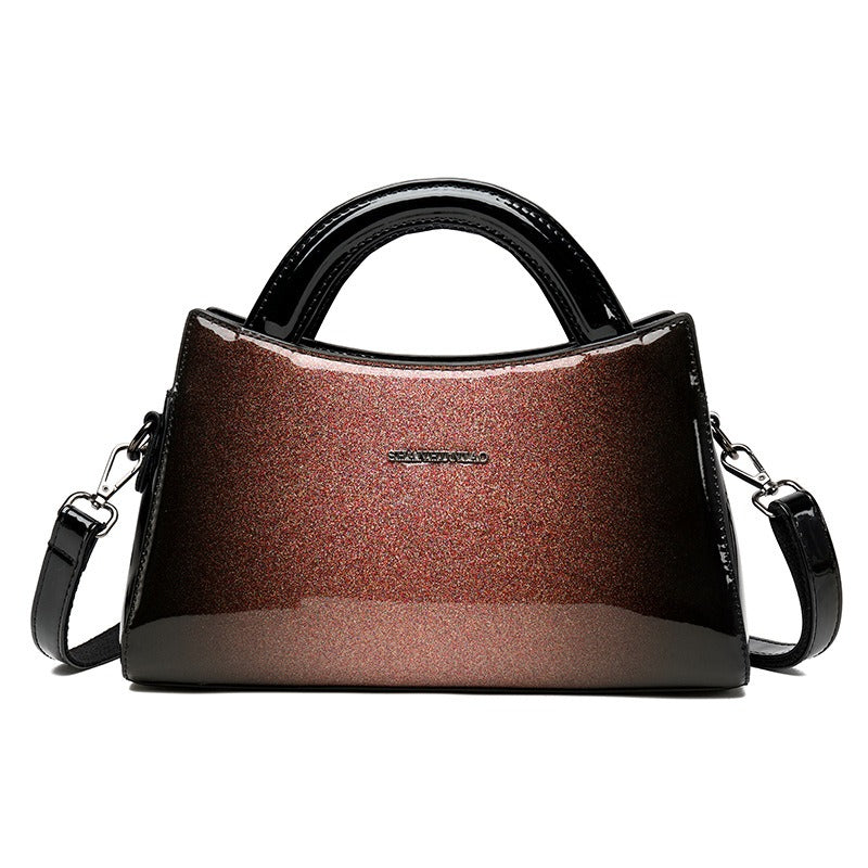 New PU soft leather texture messenger bag fashion simple solid color shoulder bag casual light handbag