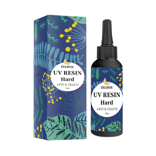 EELHOE High Transparency Uv Resin Drip Glue (100g) Diy Nail Care Cochlear Uv Shadowless Glue Quick-Drying Drip Glue