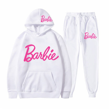 Printed Sports Hoodie for Men and Women Casual Sweatshirt Set