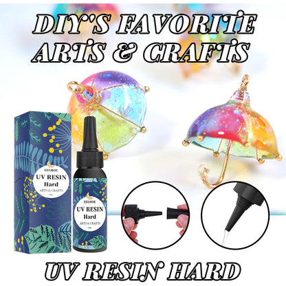 EELHOE High Transparency Uv Resin Drip Glue (100g) Diy Nail Care Cochlear Uv Shadowless Glue Quick-Drying Drip Glue