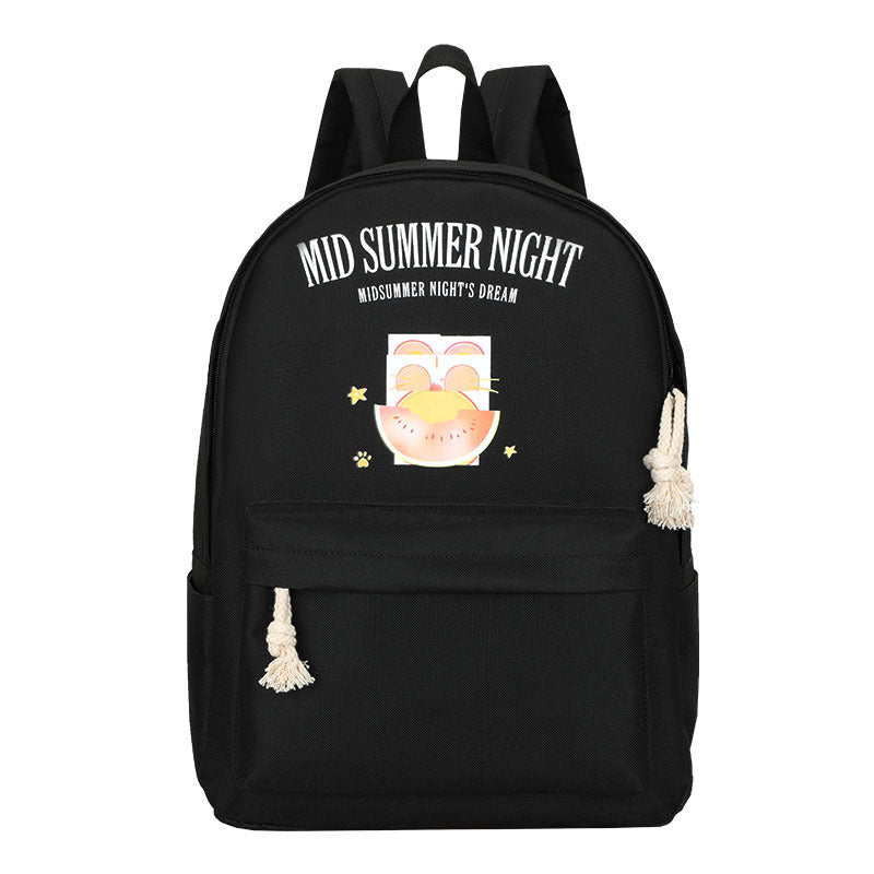 New creative oxford cloth middle school student bag primary school student backpack anime backpack