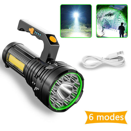 Strong Light Portable Light Flashlight Multi-Function Rechargeable Waterproof Searchlight Outdoor Emergency USB Outdoor Light