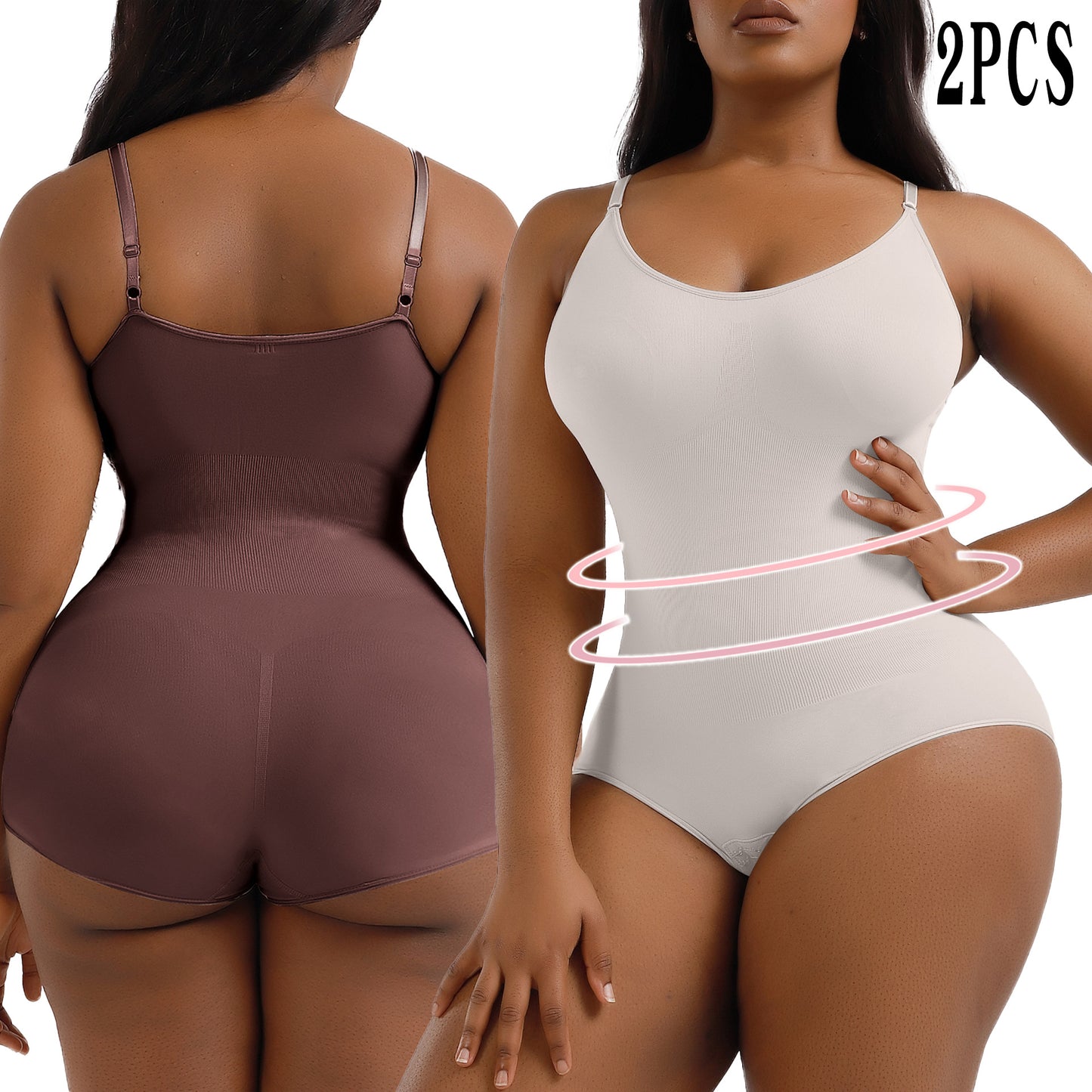 Body Shaper Seamless Bodysuit with Waist Trainer for Women