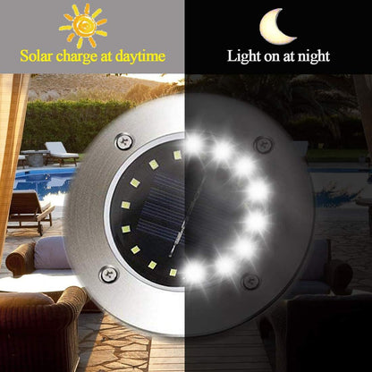 8/12/16/20LED Outdoor Solar Buried Light Lawn Light Decorative Light