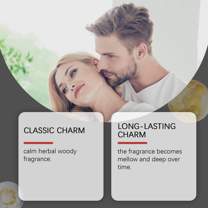 Roxelis Sandalwood Cologne Romantic Perfume, Releases Charm Couple Niche Atmosphere Fragrance Fresh And Lasting Fragrance Portable Bag