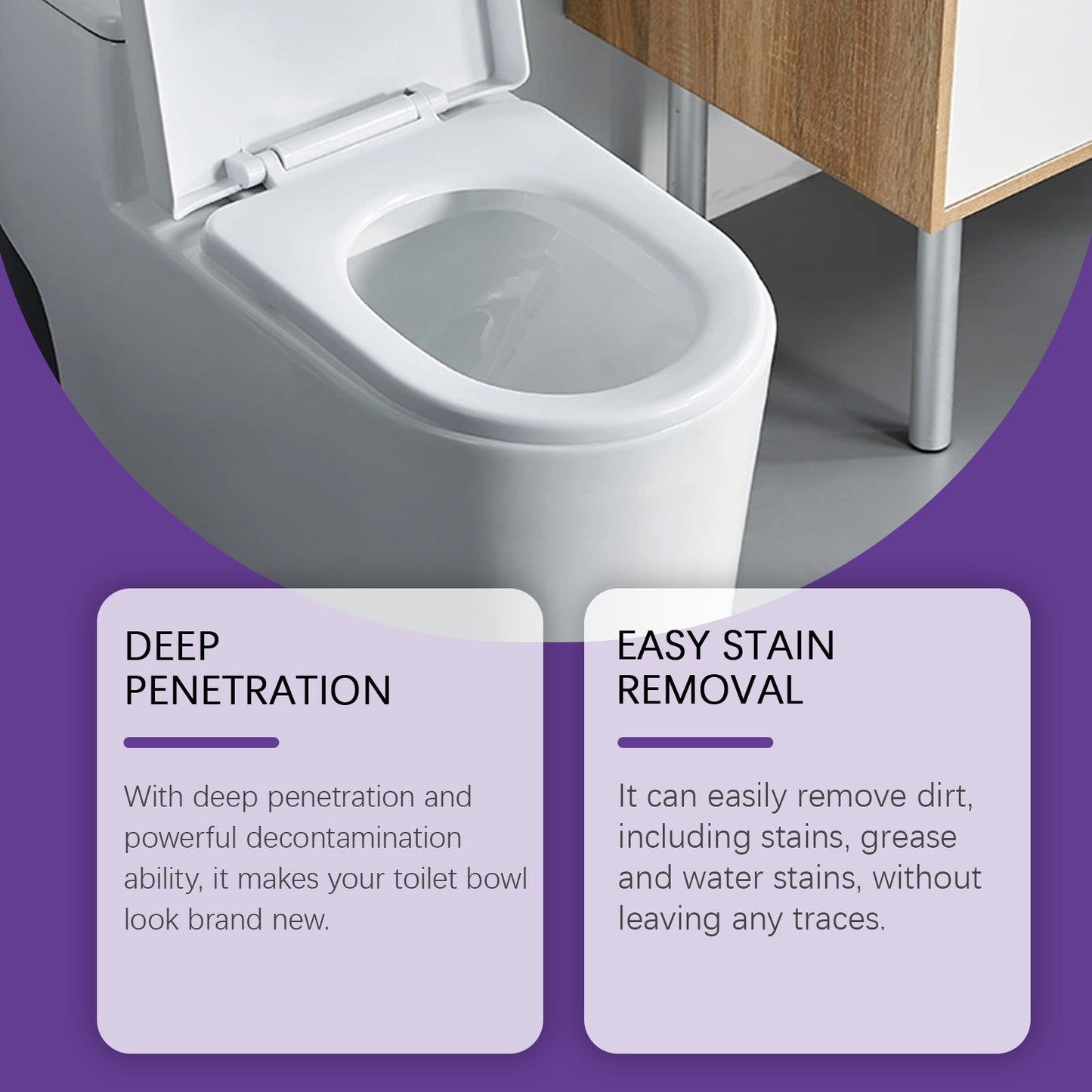 Jakehoe Toilet Cleaning Powder, Toilet Odor Removal, Yellow Dirt Removal, Glaze Protection, Household Toilet Cleaning Powder